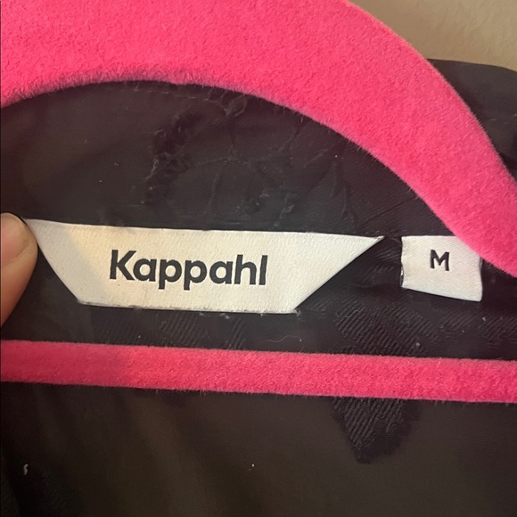 KappAhl Black Textured Sheer Button-Down Blouse | Chic Long Sleeve Top | Size M - Picture 2 of 4